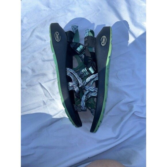 Chaco ZX2 Strappy Green Adjustable Open Toe Sport Sandals Shoes Women's 9‎ - Picture 3 of 6